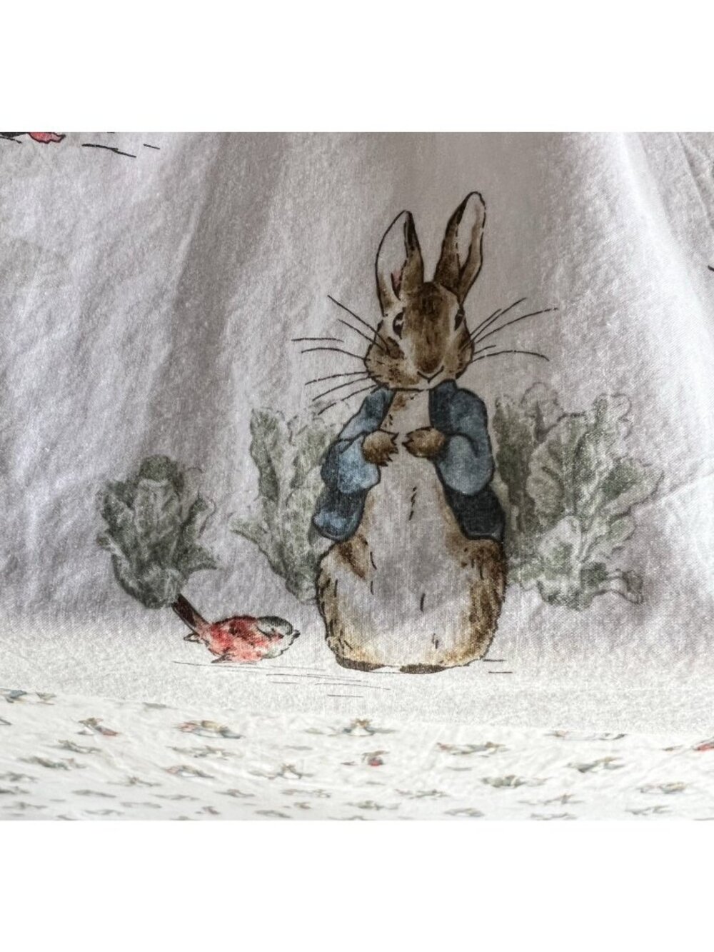 POTTERY BARN KIDS Peter Rabbit TWIN Flat BEATRIX POTTER !00% Organic Cotton - Picture 4 of 11